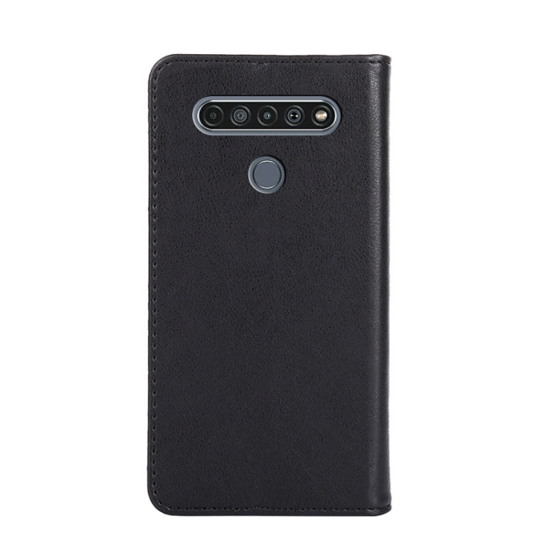 For LG K61 Non-Magnetic Retro Texture Horizontal Flip Leather Phone Case
