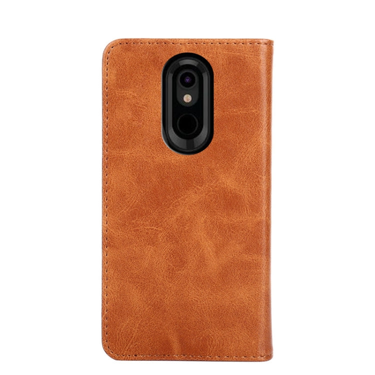 For LG Stylo 5 Non-Magnetic Retro Texture Horizontal Flip Leather Phone Case
