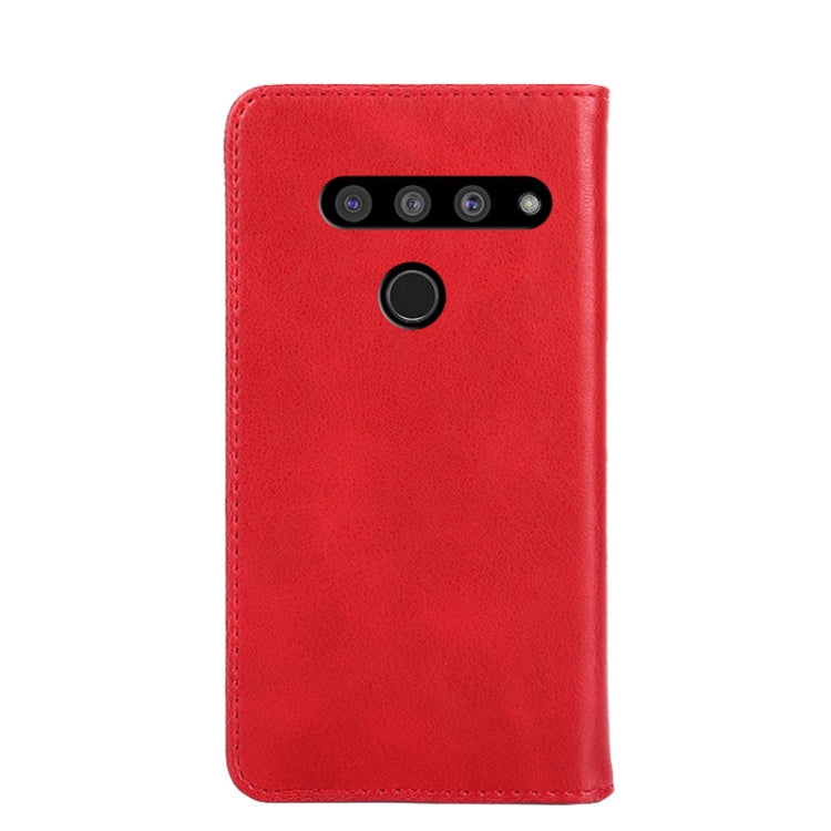 For LG V50 ThinQ 5G Non-Magnetic Retro Texture Horizontal Flip Leather Phone Case