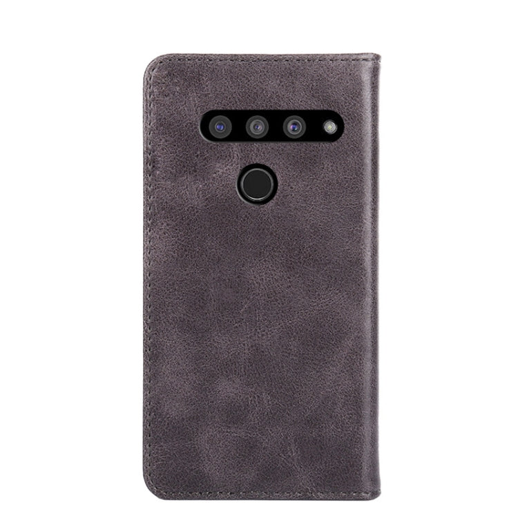 For LG V50 ThinQ 5G Non-Magnetic Retro Texture Horizontal Flip Leather Phone Case