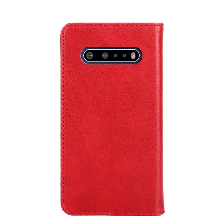For LG V60 ThinQ 5G Non-Magnetic Retro Texture Horizontal Flip Leather Phone Case