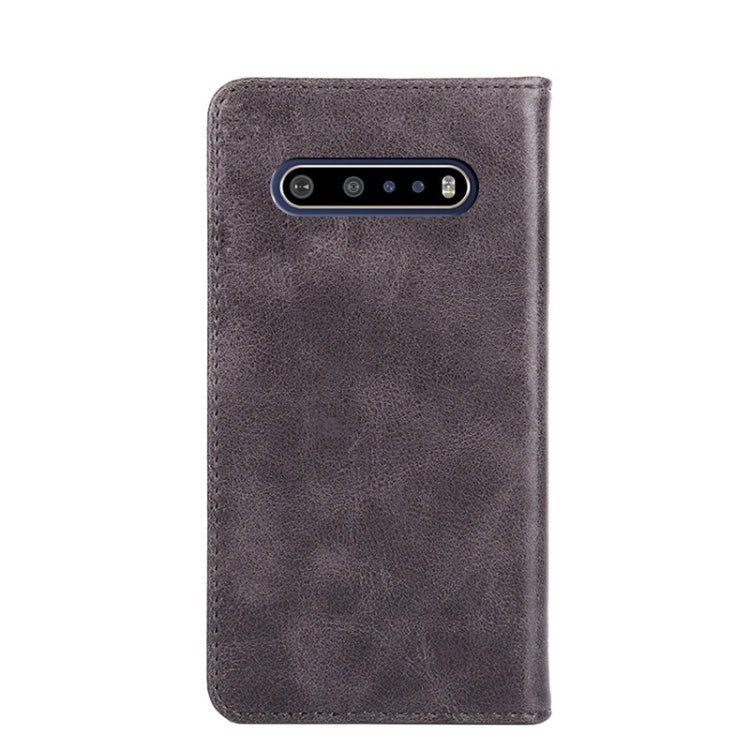 For LG V60 ThinQ 5G Non-Magnetic Retro Texture Horizontal Flip Leather Phone Case