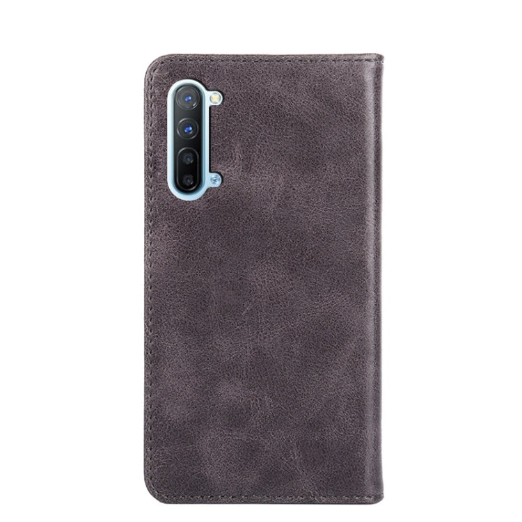 For OPPO Reno3 5G / Find X2 Lite Foreign Version Non-Magnetic Retro Texture Horizontal Flip Leather Phone Case