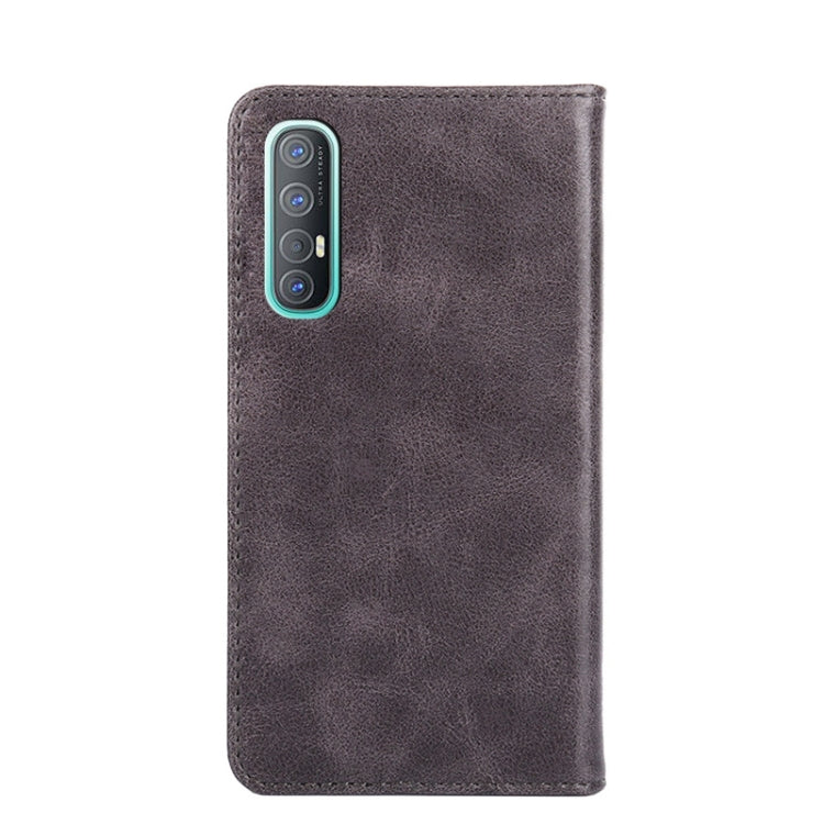 For OPPO Reno3 Pro 5G / Find X2 Neo Foreign Version Non-Magnetic Retro Texture Horizontal Flip Leather Phone Case