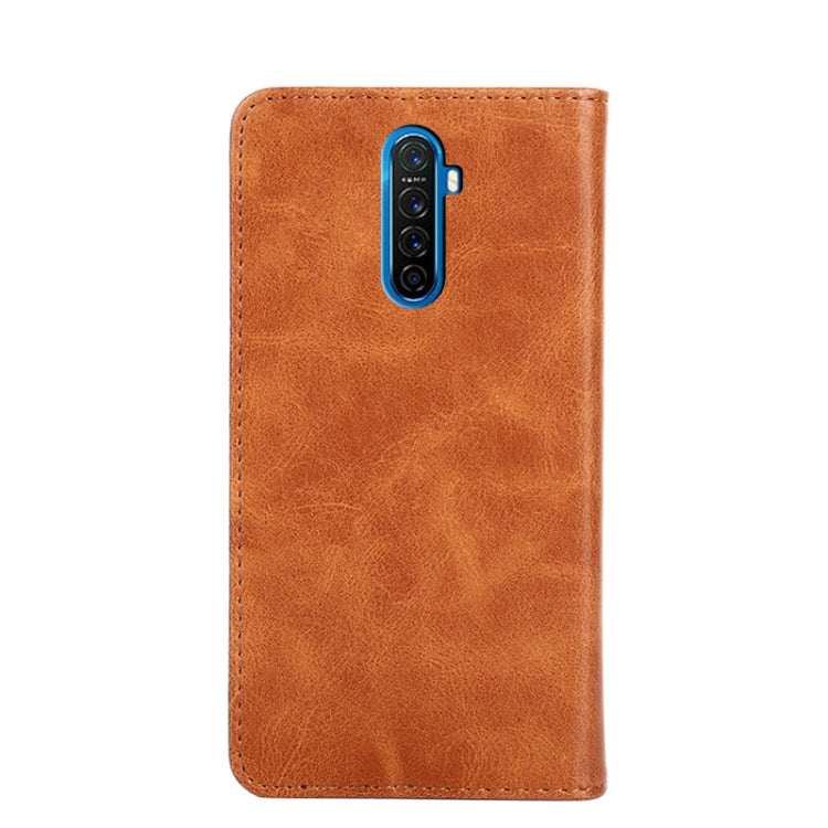 For OPPO Reno Ace Non-Magnetic Retro Texture Horizontal Flip Leather Phone Case