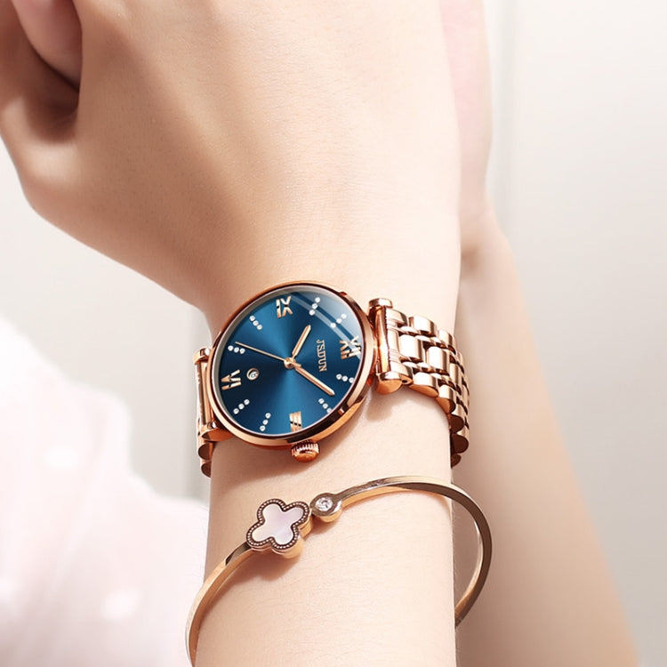 JIN SHI DUN 6533 Women Fashion Waterproof Ultra-thin Quartz Watch