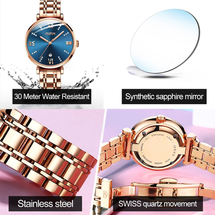 JIN SHI DUN 6533 Women Fashion Waterproof Ultra-thin Quartz Watch