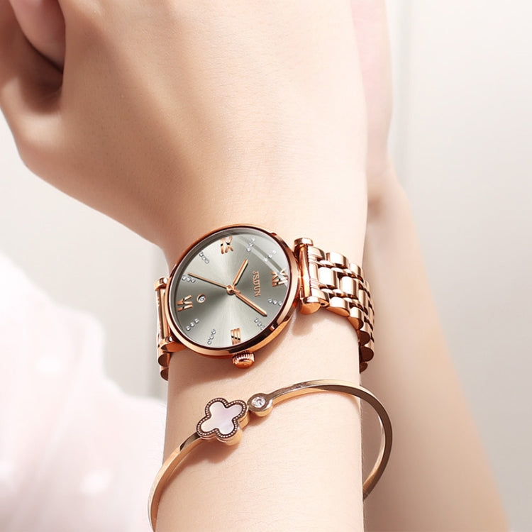 JIN SHI DUN 6533 Women Fashion Waterproof Ultra-thin Quartz Watch