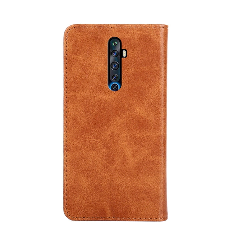 For OPPO Reno2 Z / Reno2 F Non-Magnetic Retro Texture Horizontal Flip Leather Phone Case