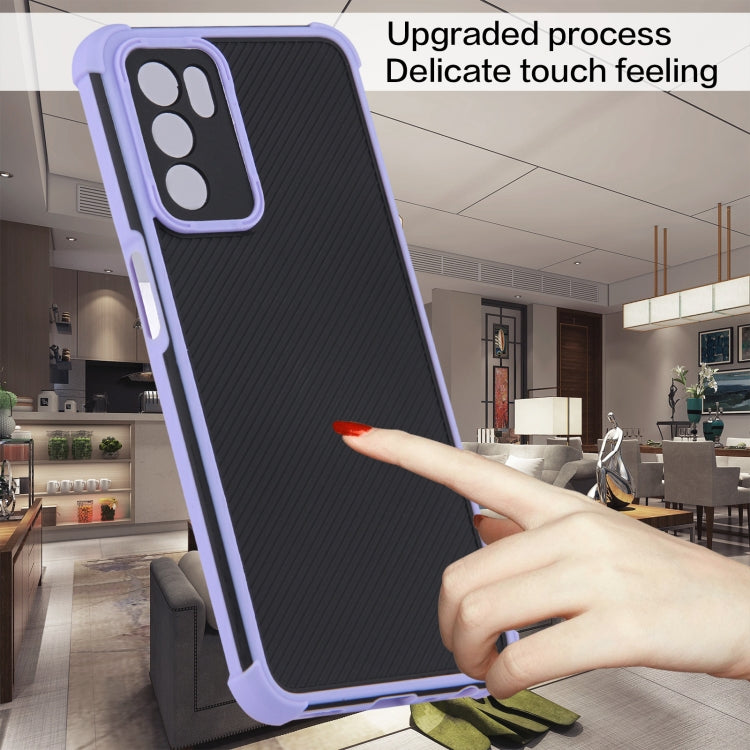 For OPPO A16/A16s/A53s 5G/A55 5G Eagle Eye Armor Dual-color TPU + PC Phone Case