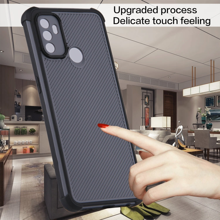 For OPPO A53/A32/A33/A53s 4G Eagle Eye Armor Dual-color TPU + PC Phone Case