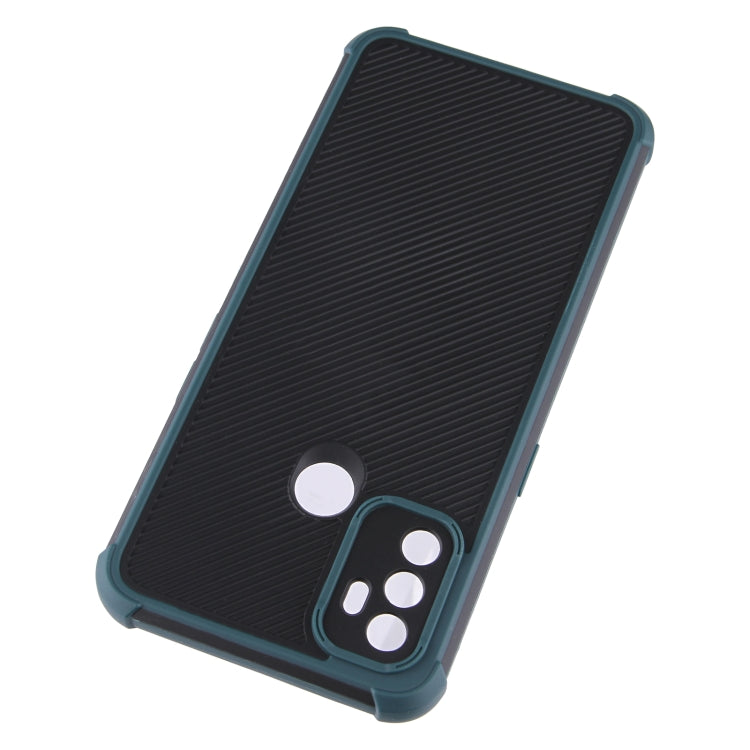 For OPPO A53/A32/A33/A53s 4G Eagle Eye Armor Dual-color TPU + PC Phone Case