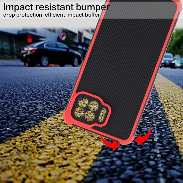 For OPPO F17 Pro / A93 / Reno4 F Eagle Eye Armor Dual-color TPU + PC Phone Case