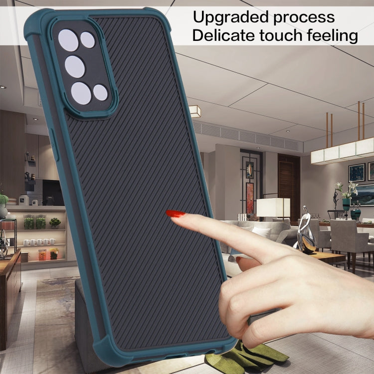 For OPPO Reno5 Eagle Eye Armor Dual-color TPU + PC Phone Case