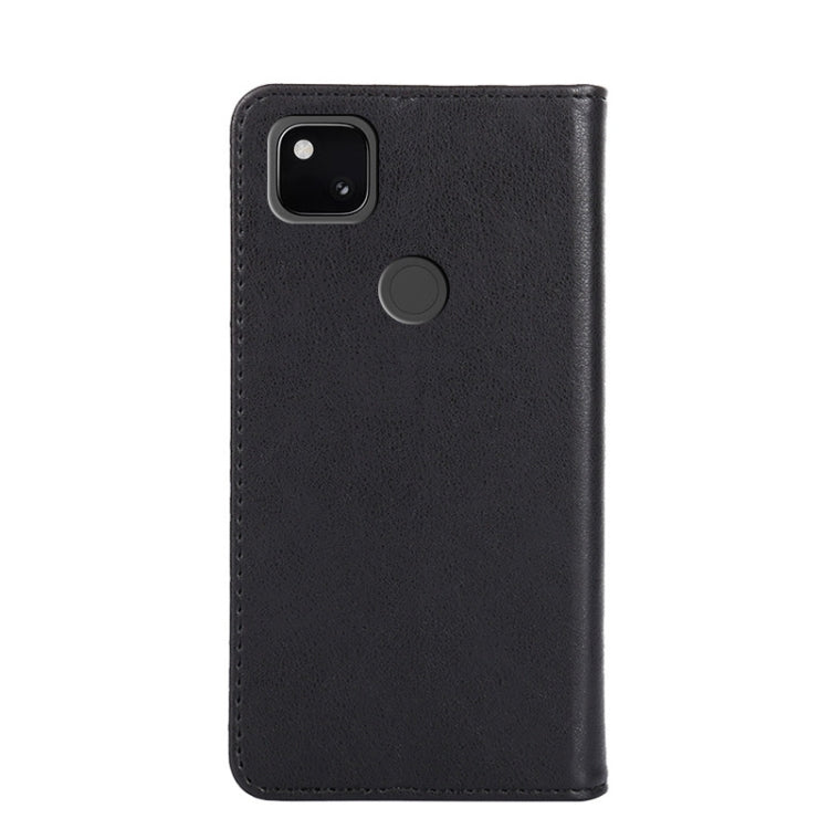 For Google Pixel 4a Non-Magnetic Retro Texture Leather Phone Case