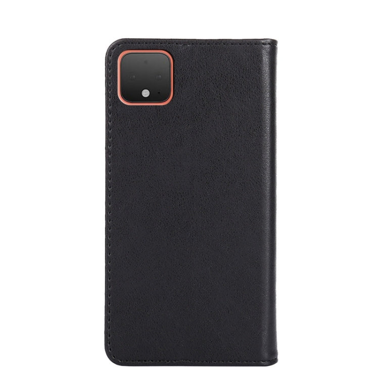 For Google Pixel 4 Non-Magnetic Retro Texture Leather Phone Case