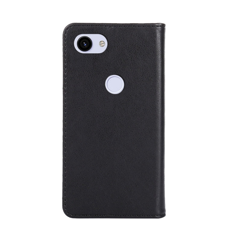 For Google Pixel 3a Non-Magnetic Retro Texture Leather Phone Case