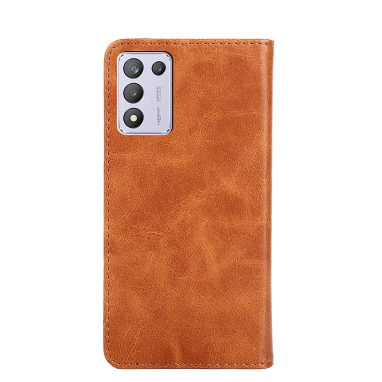 For OPPO K9s / Realme Q3s Non-Magnetic Retro Texture Horizontal Flip Leather Phone Case