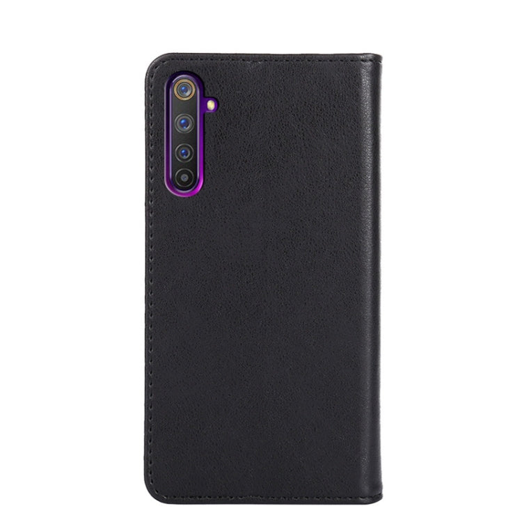 For OPPO Realme 6 Pro Non-Magnetic Retro Texture Horizontal Flip Leather Phone Case