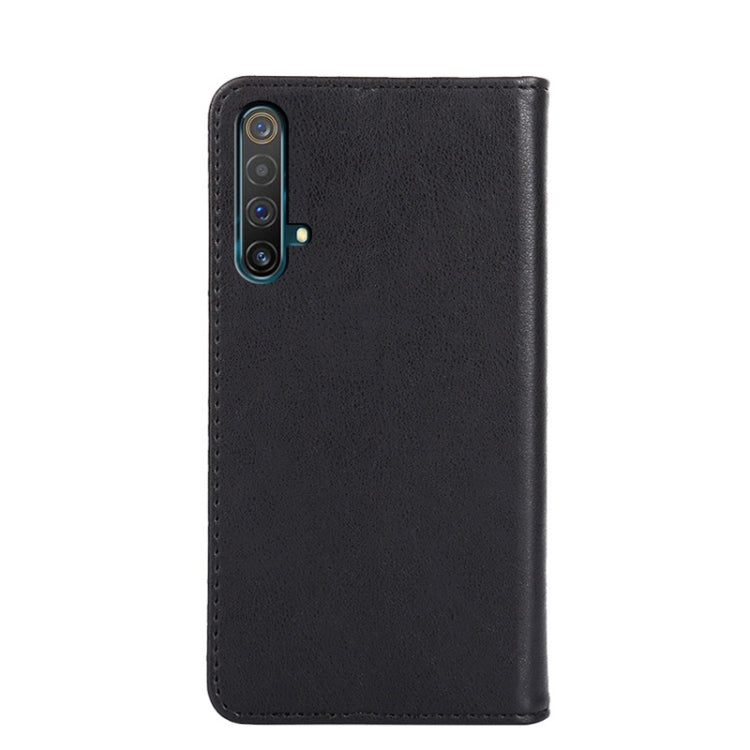 For OPPO Realme X50 5G Non-Magnetic Retro Texture Horizontal Flip Leather Phone Case