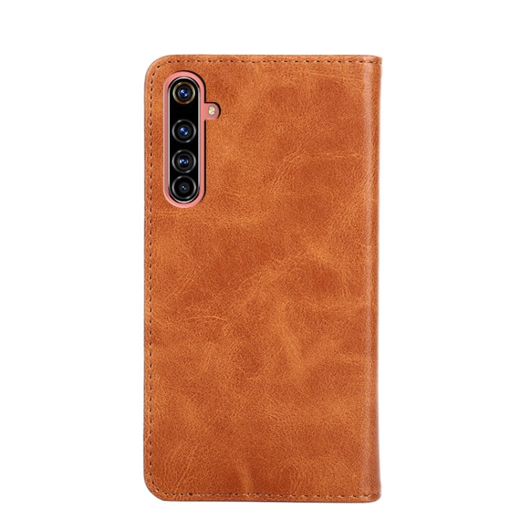 For OPPO Realme X50 Pro 5G Non-Magnetic Retro Texture Horizontal Flip Leather Phone Case