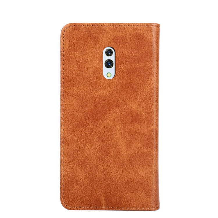 For OPPO Realme X / K3 Non-Magnetic Retro Texture Horizontal Flip Leather Phone Case