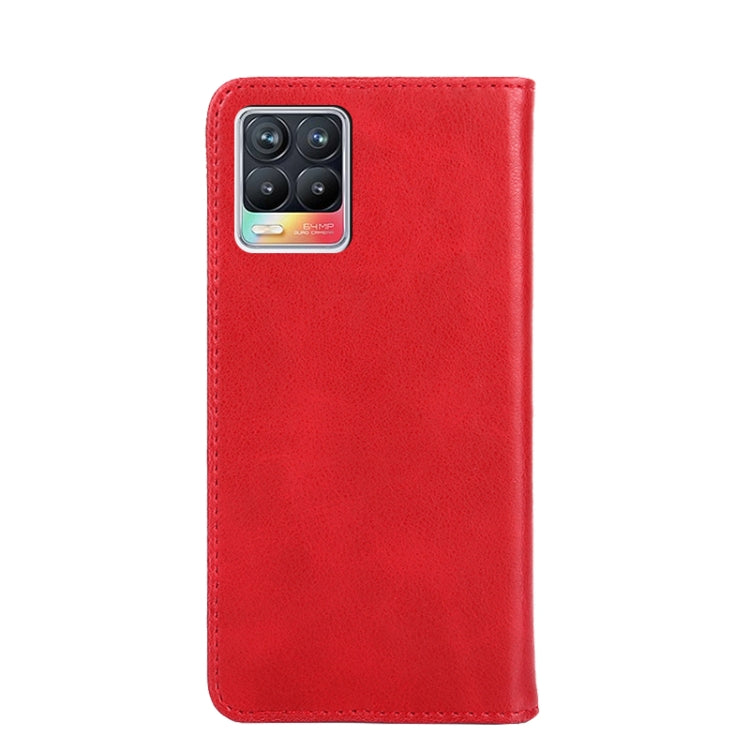 For OPPO Realme 8 / 8 Pro Non-Magnetic Retro Texture Horizontal Flip Leather Phone Case