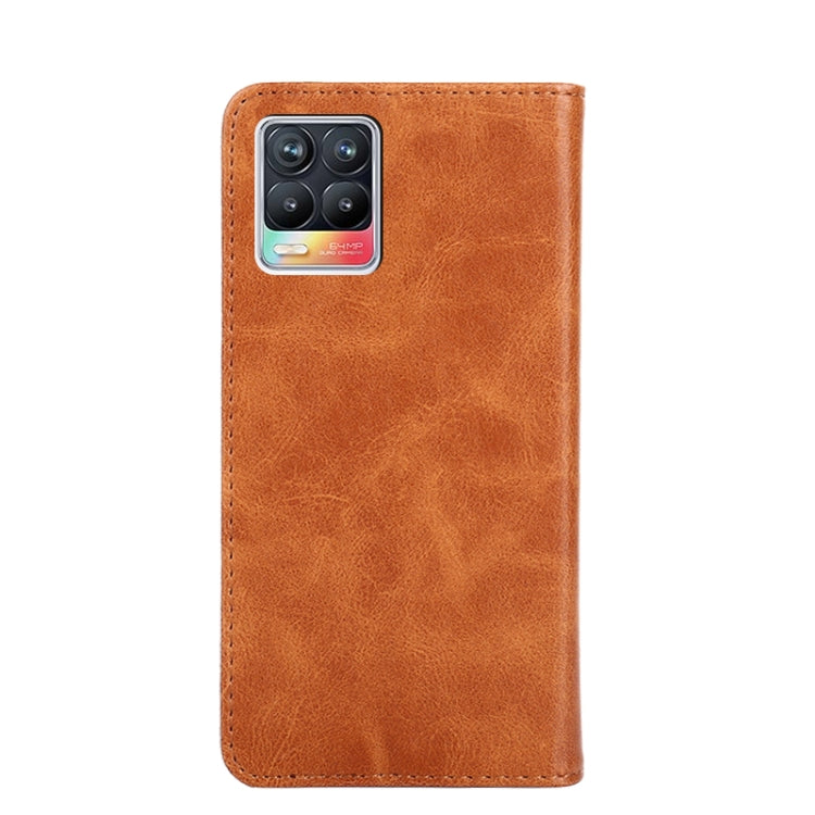 For OPPO Realme 8 / 8 Pro Non-Magnetic Retro Texture Horizontal Flip Leather Phone Case