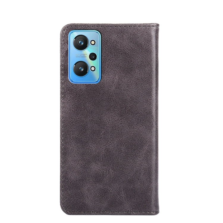 For OPPO Realme GT Neo2 Non-Magnetic Retro Texture Horizontal Flip Leather Phone Case