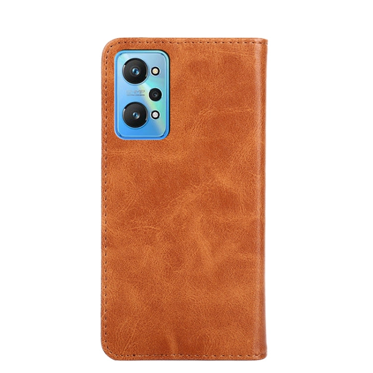 For OPPO Realme GT Neo2 Non-Magnetic Retro Texture Horizontal Flip Leather Phone Case