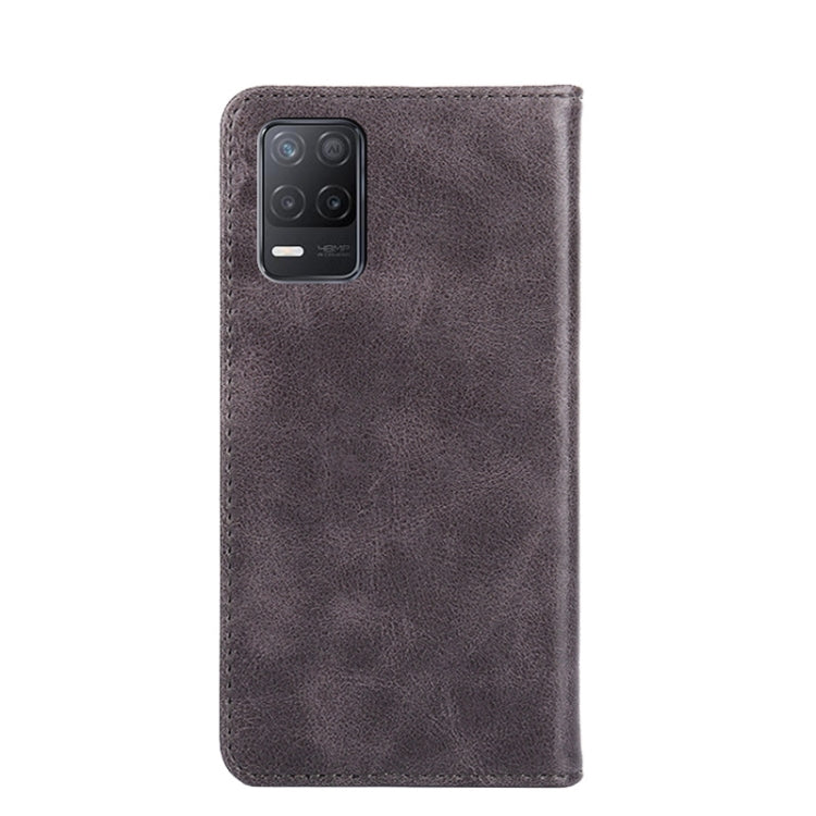 For OPPO Realme V13 5G Non-Magnetic Retro Texture Horizontal Flip Leather Phone Case
