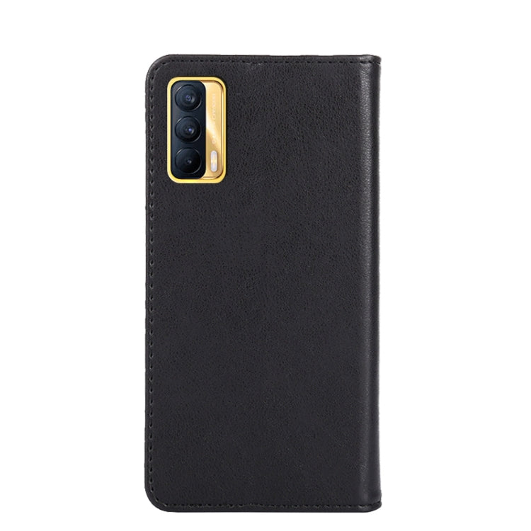 For OPPO Realme V15 5G Non-Magnetic Retro Texture Horizontal Flip Leather Phone Case