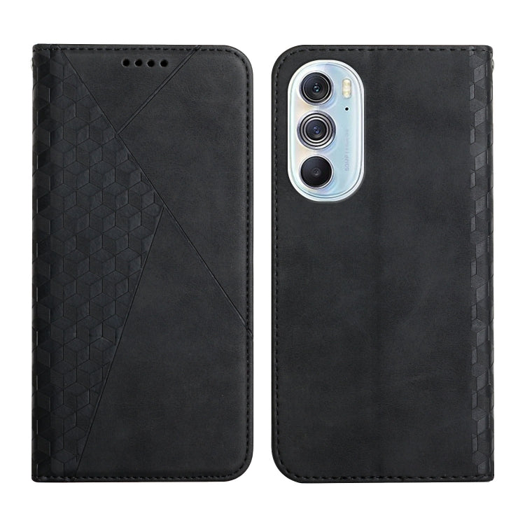For Motorola Edge X30 Diamond Splicing Skin Feel Magnetic Leather Phone Case