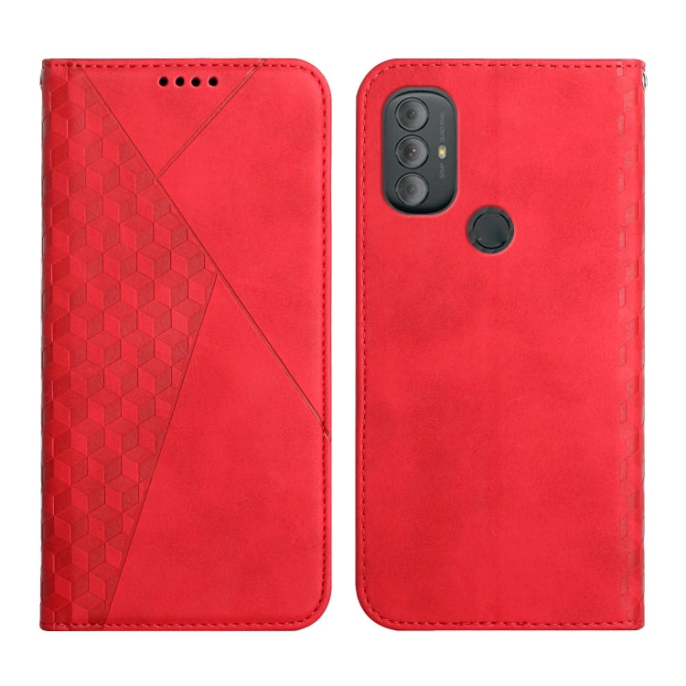 For Motorola Moto G Power 2022 Diamond Splicing Skin Feel Magnetic Leather Phone Case