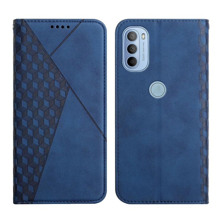 For Motorola Moto G31 / G41 Diamond Splicing Skin Feel Magnetic Leather Phone Case