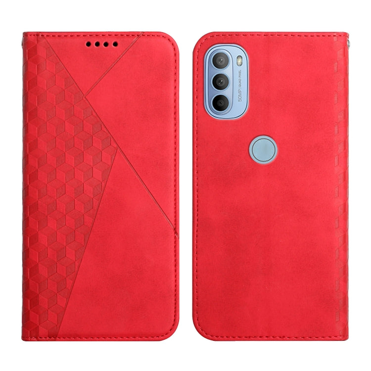 For Motorola Moto G31 / G41 Diamond Splicing Skin Feel Magnetic Leather Phone Case