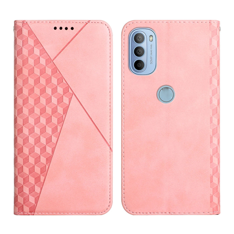 For Motorola Moto G31 / G41 Diamond Splicing Skin Feel Magnetic Leather Phone Case