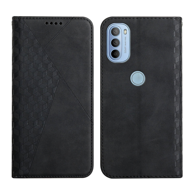 For Motorola Moto G31 / G41 Diamond Splicing Skin Feel Magnetic Leather Phone Case