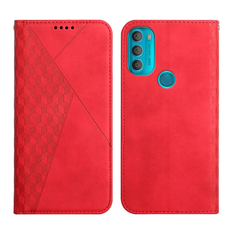 For Motorola Moto G71 5G Diamond Splicing Skin Feel Magnetic Leather Phone Case