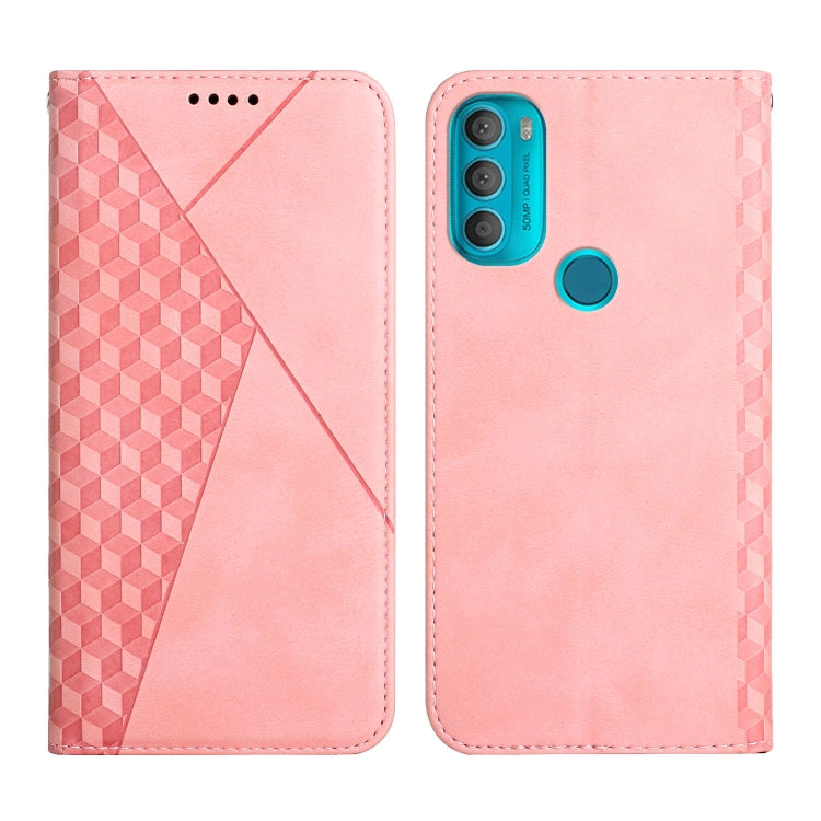 For Motorola Moto G71 5G Diamond Splicing Skin Feel Magnetic Leather Phone Case