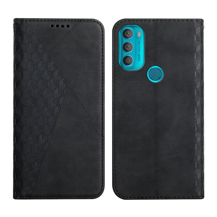 For Motorola Moto G71 5G Diamond Splicing Skin Feel Magnetic Leather Phone Case