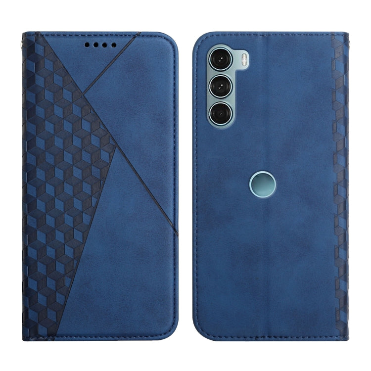 For Motorola Moto G200 5G / Edge S30 Diamond Splicing Skin Feel Magnetic Leather Phone Case