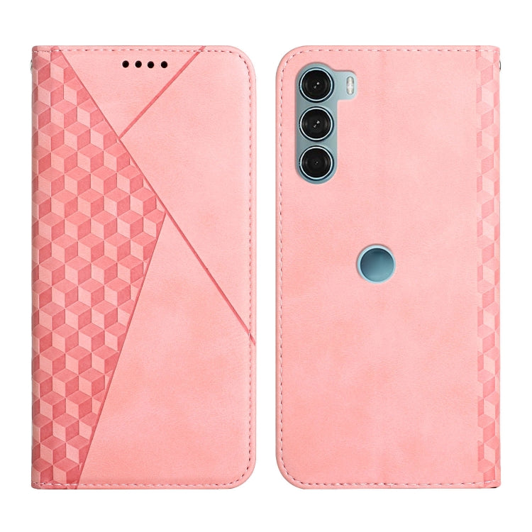 For Motorola Moto G200 5G / Edge S30 Diamond Splicing Skin Feel Magnetic Leather Phone Case