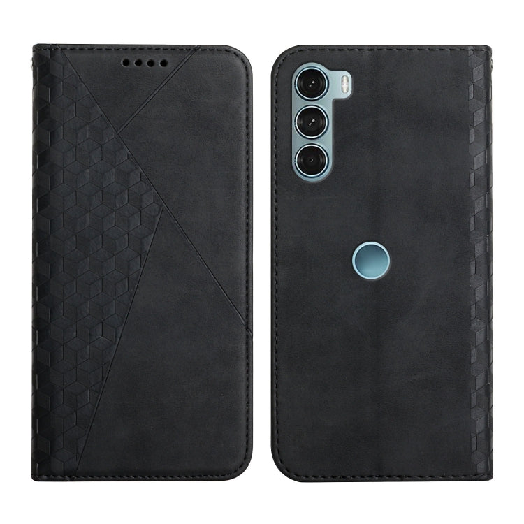 For Motorola Moto G200 5G / Edge S30 Diamond Splicing Skin Feel Magnetic Leather Phone Case