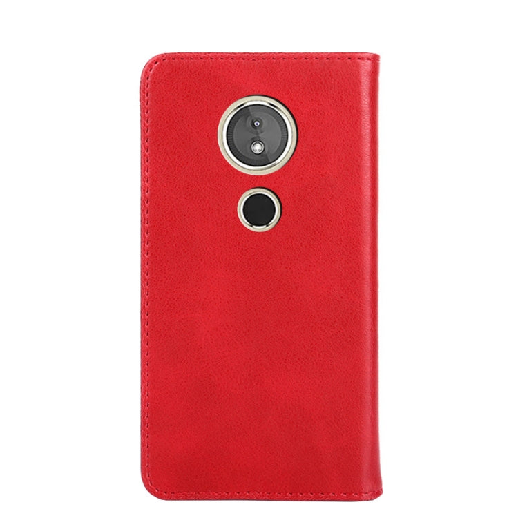 For Motorola Moto E5 Non-Magnetic Retro Texture Horizontal Flip Leather Case with Holder & Card Slots & Wallet