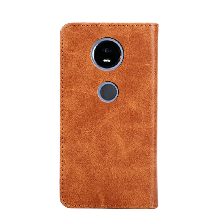For Motorola Moto E5 Play Non-Magnetic Retro Texture Horizontal Flip Leather Case with Holder & Card Slots & Wallet