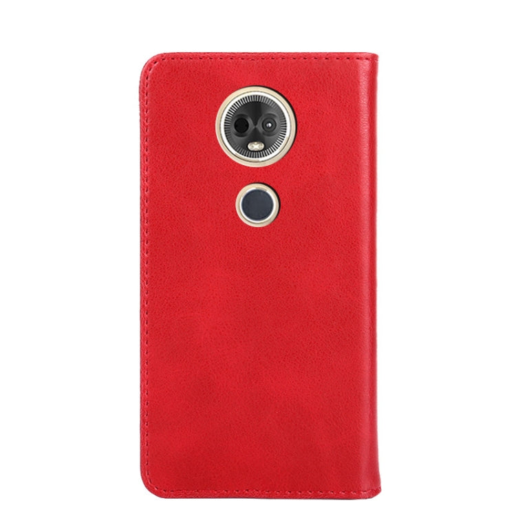 For Motorola Moto E5 Plus Non-Magnetic Retro Texture Horizontal Flip Leather Case with Holder & Card Slots & Wallet