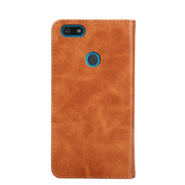 For Motorola Moto E6 Play Non-Magnetic Retro Texture Horizontal Flip Leather Case with Holder & Card Slots & Wallet