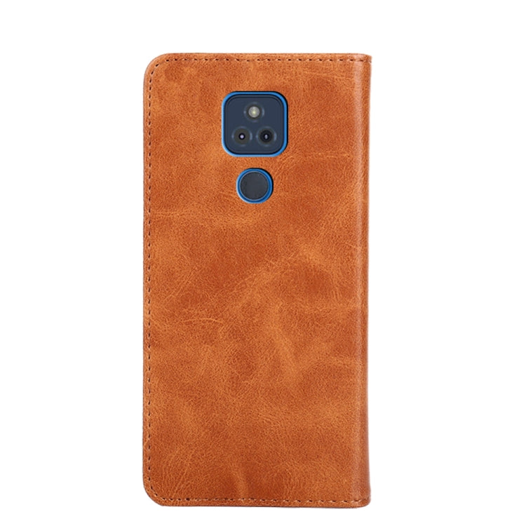 For Motorola Moto G Play 2021 Non-Magnetic Retro Texture Horizontal Flip Leather Case with Holder & Card Slots & Wallet