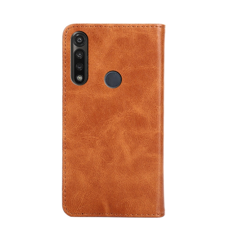 For Motorola Moto G Power Non-Magnetic Retro Texture Horizontal Flip Leather Case with Holder & Card Slots & Wallet